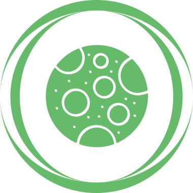 Ay ikonu vektör illüstrasyonu