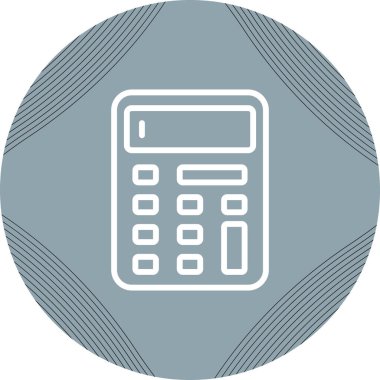 hesap makinesi simgesi vektör illüstrasyonu 