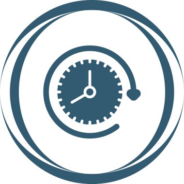 vektör çizim saat web simgesi     