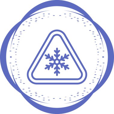 Uyarı levhası. Web simgesi vektör illüstrasyonu