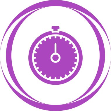 Kronometre simgesi. Web basit illüstrasyonu