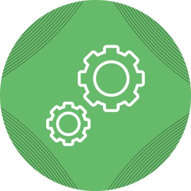  Gears'ı web simge vektör çizim 
