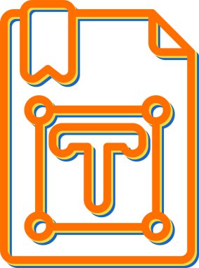 vektör illüstrasyon metin simgesi