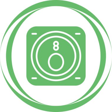 Oksijen kimyasal element ağ basit illüstrasyon