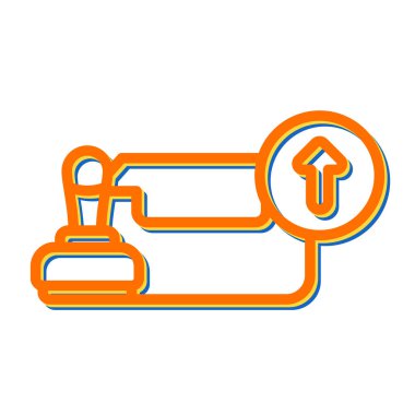 Giden kutusu simgesinin vektör illüstrasyonu