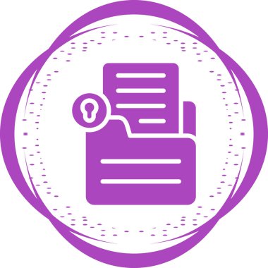 belge web simgesi vektör illüstrasyonu