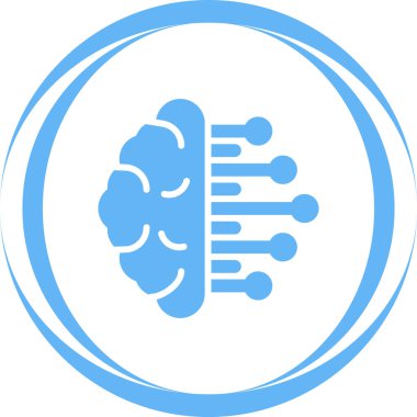 İş zekası simgesi vektör illüstrasyonu    