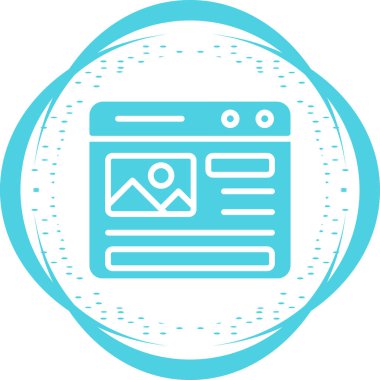 Web Tasarım modern simgesinin vektör illüstrasyonu    