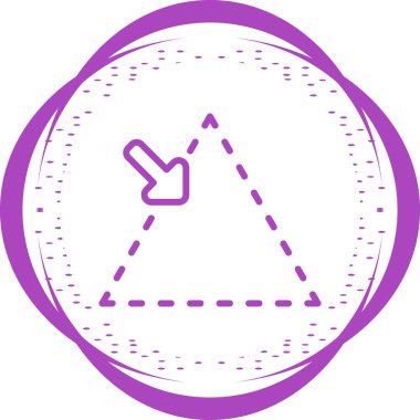 Seçilen düğmenin basit çizgi resmi