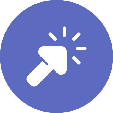 Seçilen düğmenin basit çizgi resmi