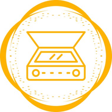 Tarayıcı simgesinin basit vektör resmi