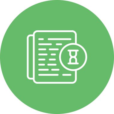 belge web simgesi vektör illüstrasyonu