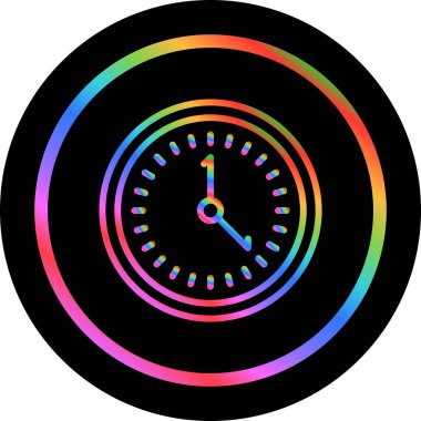 vektör çizim saat web simgesi     