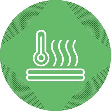 Isı simgesinin temel doğrusal çizimi