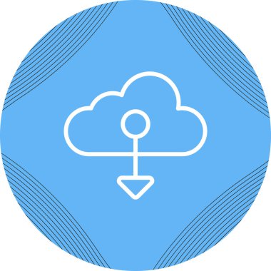 bulut web simgesi vektör illüstrasyonu