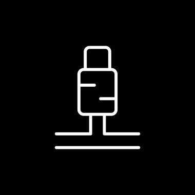 usb kablo simgesi vektör illüstrasyonu