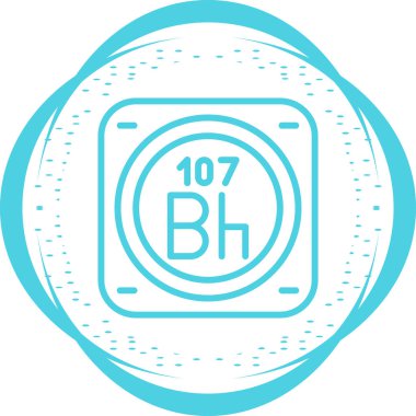 metal kimyasal element basit vektör illüstrasyon tasarımı