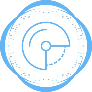 Açı simgesi basit düz illüstrasyon