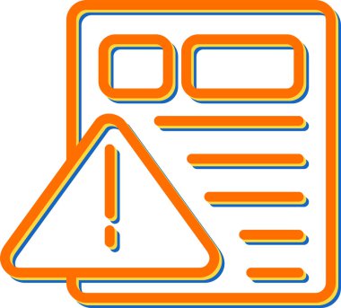 belge web simgesi vektör illüstrasyonu