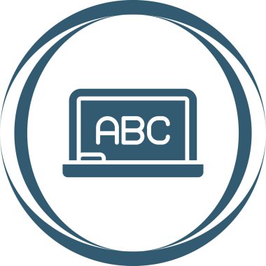 beyaz tahta web simgesi vektör illüstrasyonu