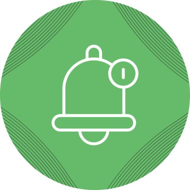 çan hatırlatıcı saat vektörü simgesi