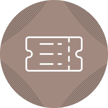 bilet ikonu vektör illüstrasyonu