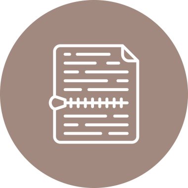 zip dosya simgesi vektör illüstrasyonu