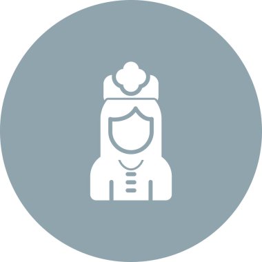 Hemşire Web simgesi vektör illüstrasyonu