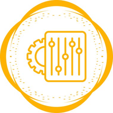 ayar simgesi vektör illüstrasyonu