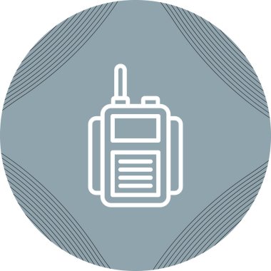 El yapımı radyo ikonu, illüstrasyon