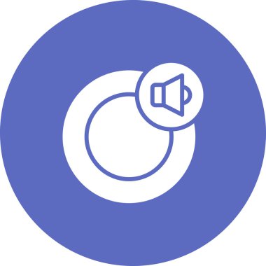 Ses Portları simgesinin vektör illüstrasyonu 