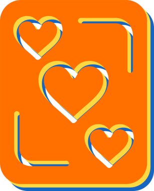 Kart oynanıyor, basit vektör tasarımı 