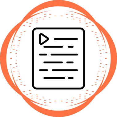 belge web simgesi vektör illüstrasyonu