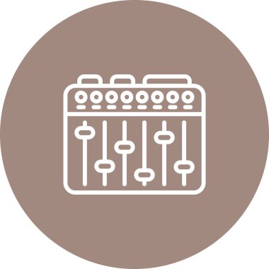 Karıştırıcı simgesinin vektör illüstrasyonu