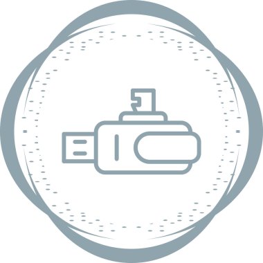 Kart Okuyucu modern simgesinin vektör illüstrasyonu      