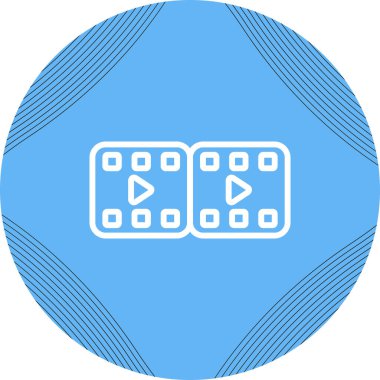 film simgesi, vektör illüstrasyonu 