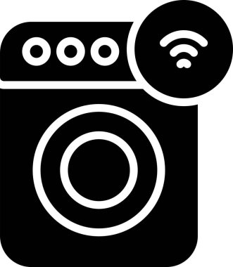 Akıllı Yıkama Makinesinin basit doğrusal çizimi