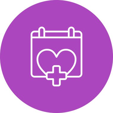 Takvim simgesi, vektör illüstrasyonu basit tasarım