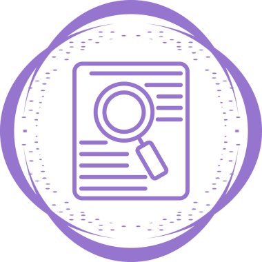 belge web simgesi vektör illüstrasyonu