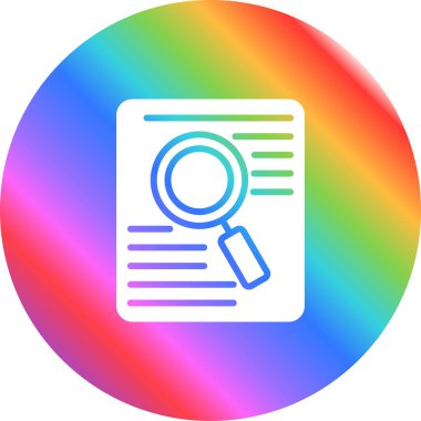 belge web simgesi vektör illüstrasyonu