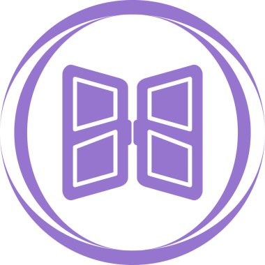 Kapı modern simgesinin vektör illüstrasyonu    