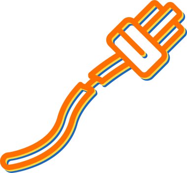 Modern Kırık Kablo simgesinin vektör çizimi        