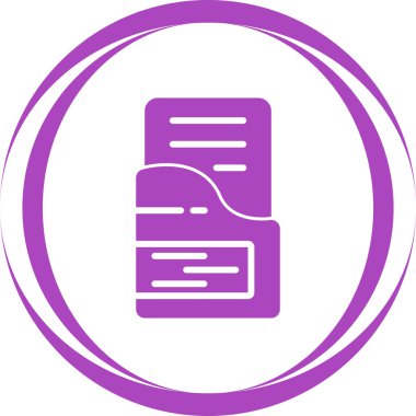 Belge dosya simgesinin vektör illüstrasyonu