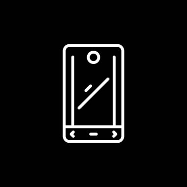 Akıllı telefon. Web simgesi basit illüstrasyon 