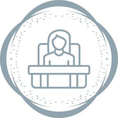 Yönetici seo modern simgesinin vektör illüstrasyonu