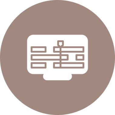 Modern Zaman Çizgisi simgesinin vektör çizimi      