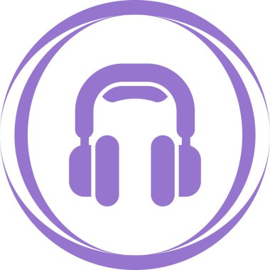 Kulaklıklar. vektör simgesi basit resimleme         