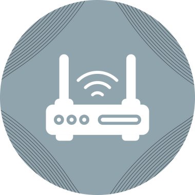 WiFi yönlendirici kutsal kişilerin resmi, vektör çizim     