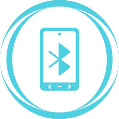 Bluetooth simgesinin vektör çizimi