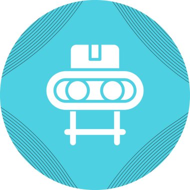 Taşıyıcı simgesinin vektör illüstrasyonu